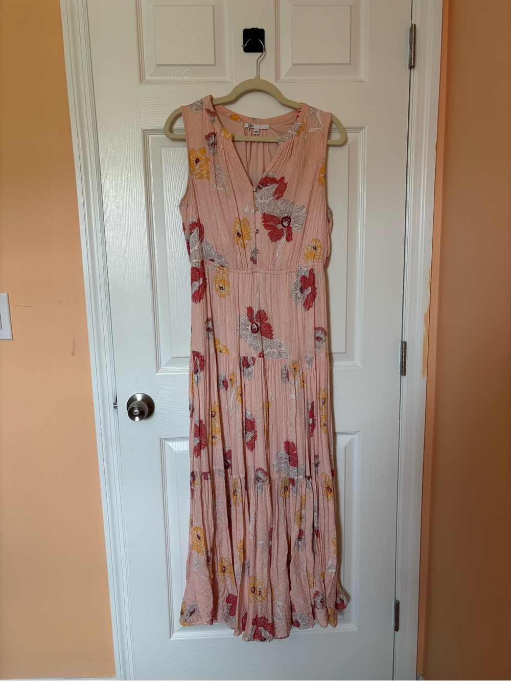 DR2 Pink Floral Sleeveless Maxi Dress